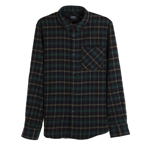 A.P.C. Trek Shirt Vert COEZX-H02396 Degli Uberti